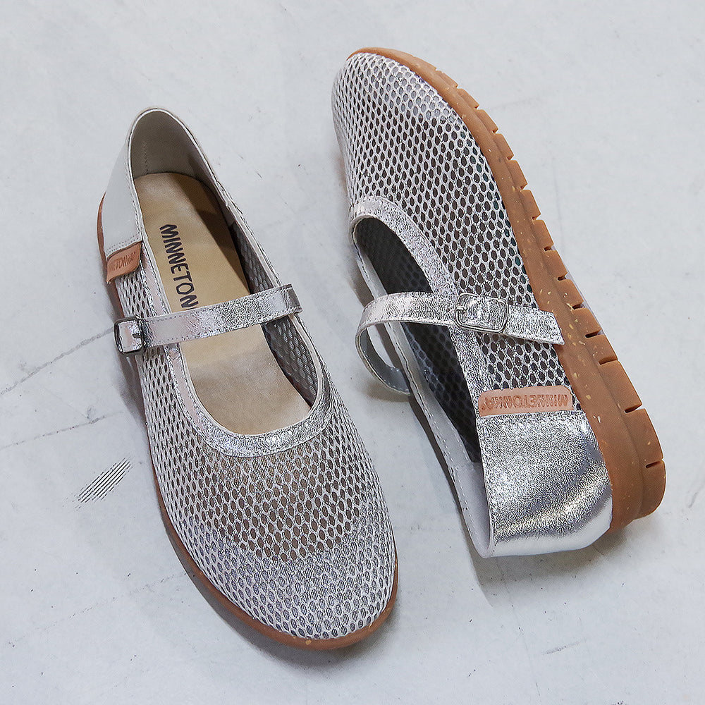 【特典付き】【MINNETONKA ミネトンカ】正規販売代理店 正規品 【25M01】 メッシュフラットシューズ