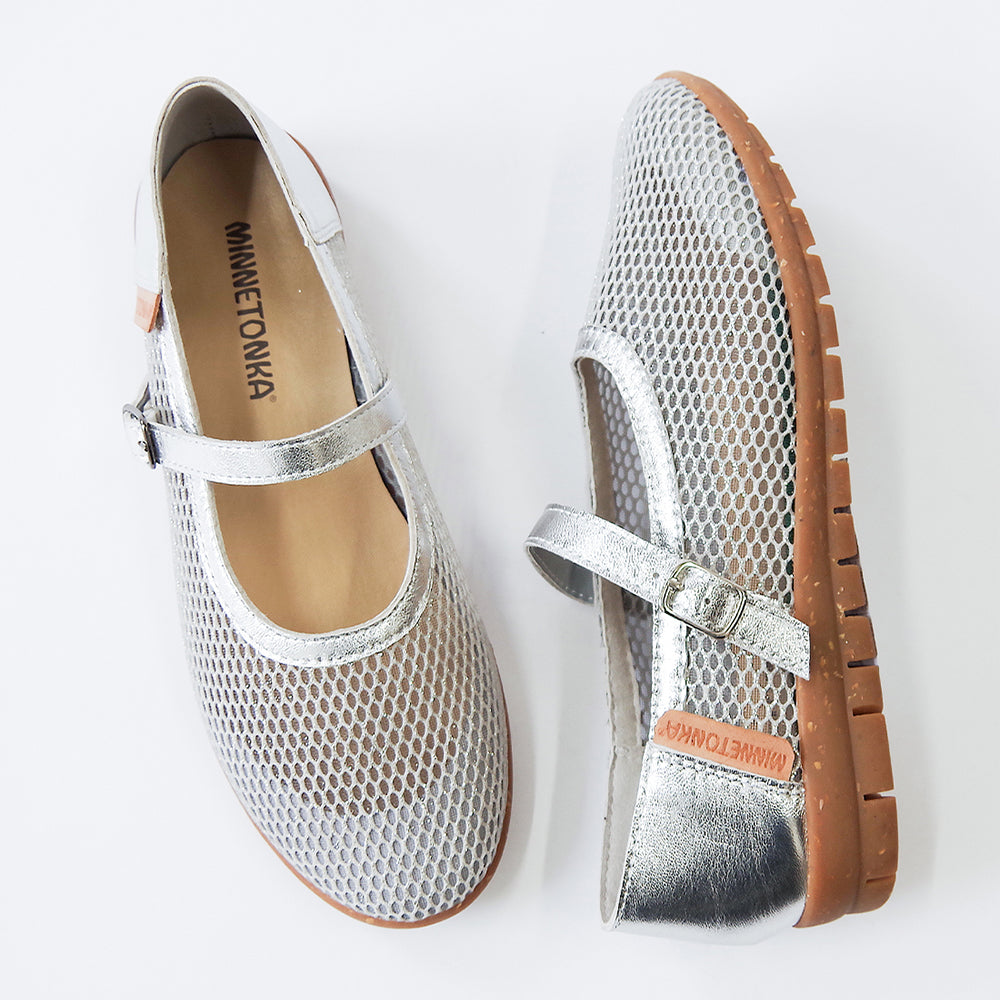 【特典付き】【MINNETONKA ミネトンカ】正規販売代理店 正規品 【25M01】 メッシュフラットシューズ