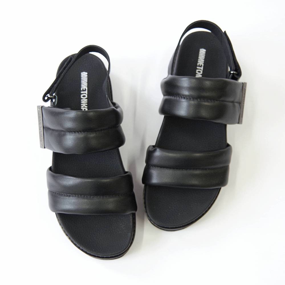 【特典付き】【MINNETONKA ミネトンカ】正規販売代理店 正規品 【25M02】 プラットフォームパフィストラップサンダル