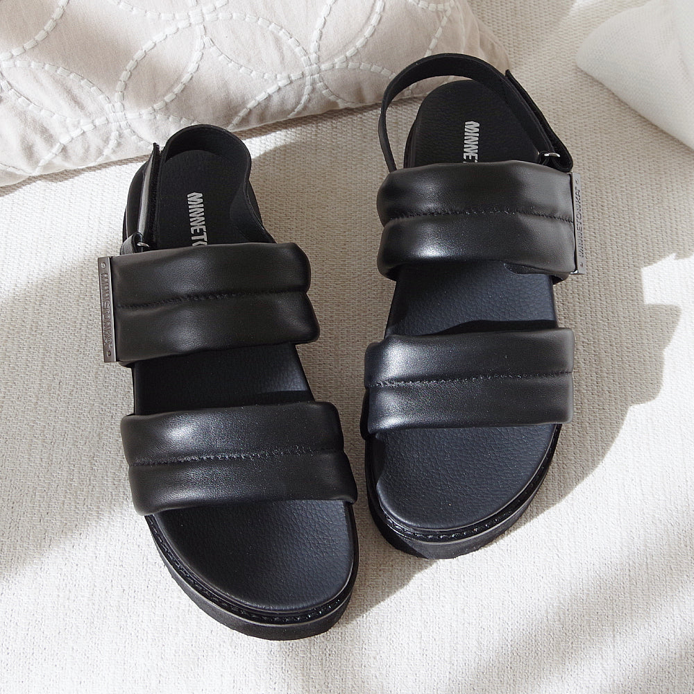 【特典付き】【MINNETONKA ミネトンカ】正規販売代理店 正規品 【25M02】 プラットフォームパフィストラップサンダル