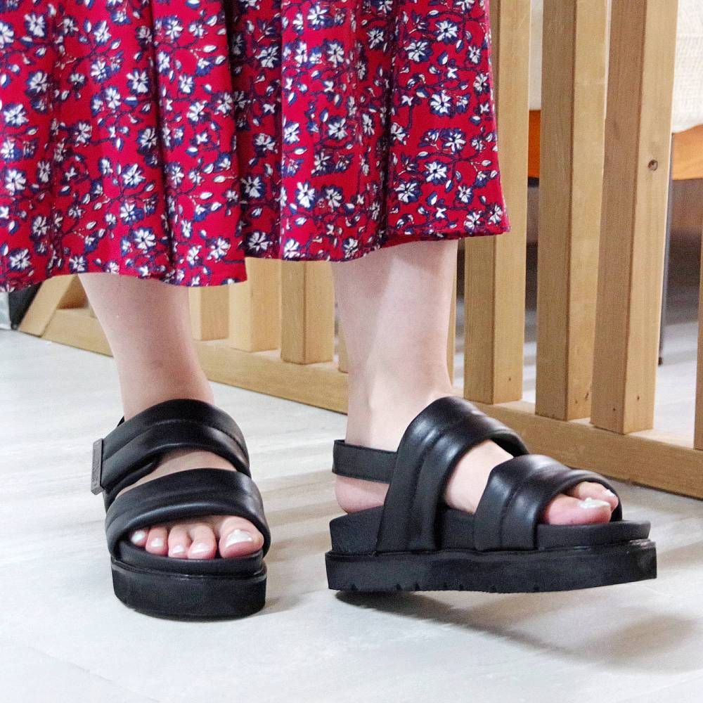 【特典付き】【MINNETONKA ミネトンカ】正規販売代理店 正規品 【25M02】 プラットフォームパフィストラップサンダル