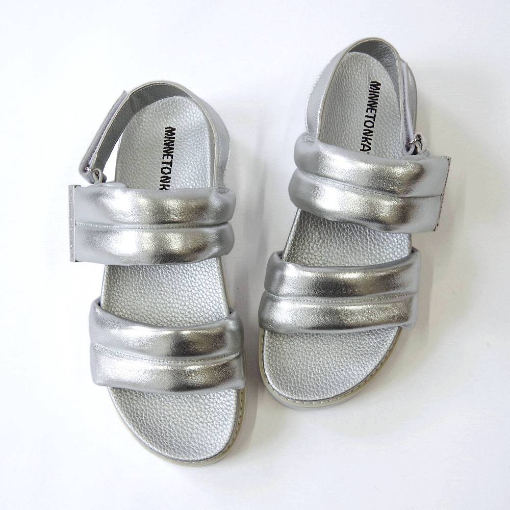 【特典付き】【MINNETONKA ミネトンカ】正規販売代理店 正規品 【25M02】 プラットフォームパフィストラップサンダル