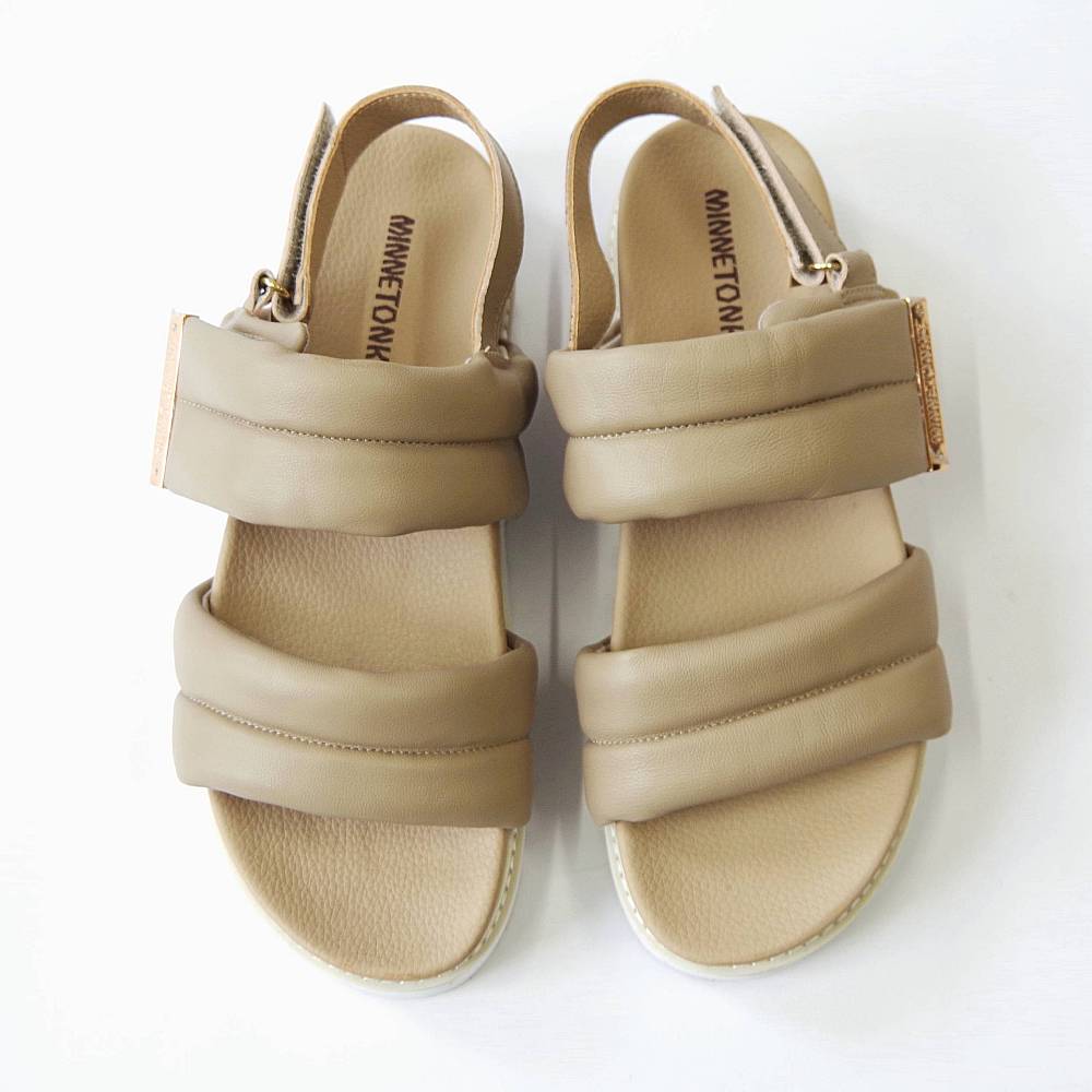 【特典付き】【MINNETONKA ミネトンカ】正規販売代理店 正規品 【25M02】 プラットフォームパフィストラップサンダル