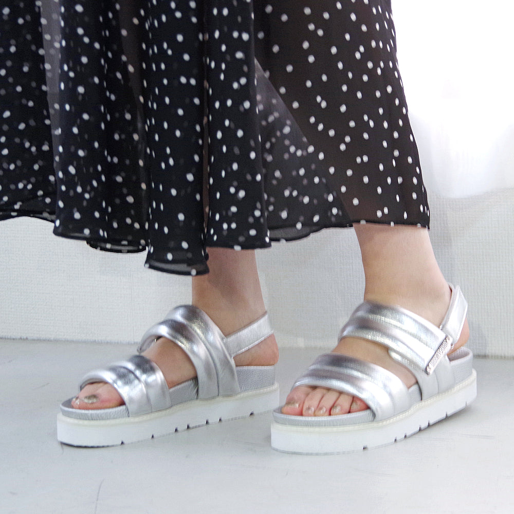 【特典付き】【MINNETONKA ミネトンカ】正規販売代理店 正規品 【25M02】 プラットフォームパフィストラップサンダル