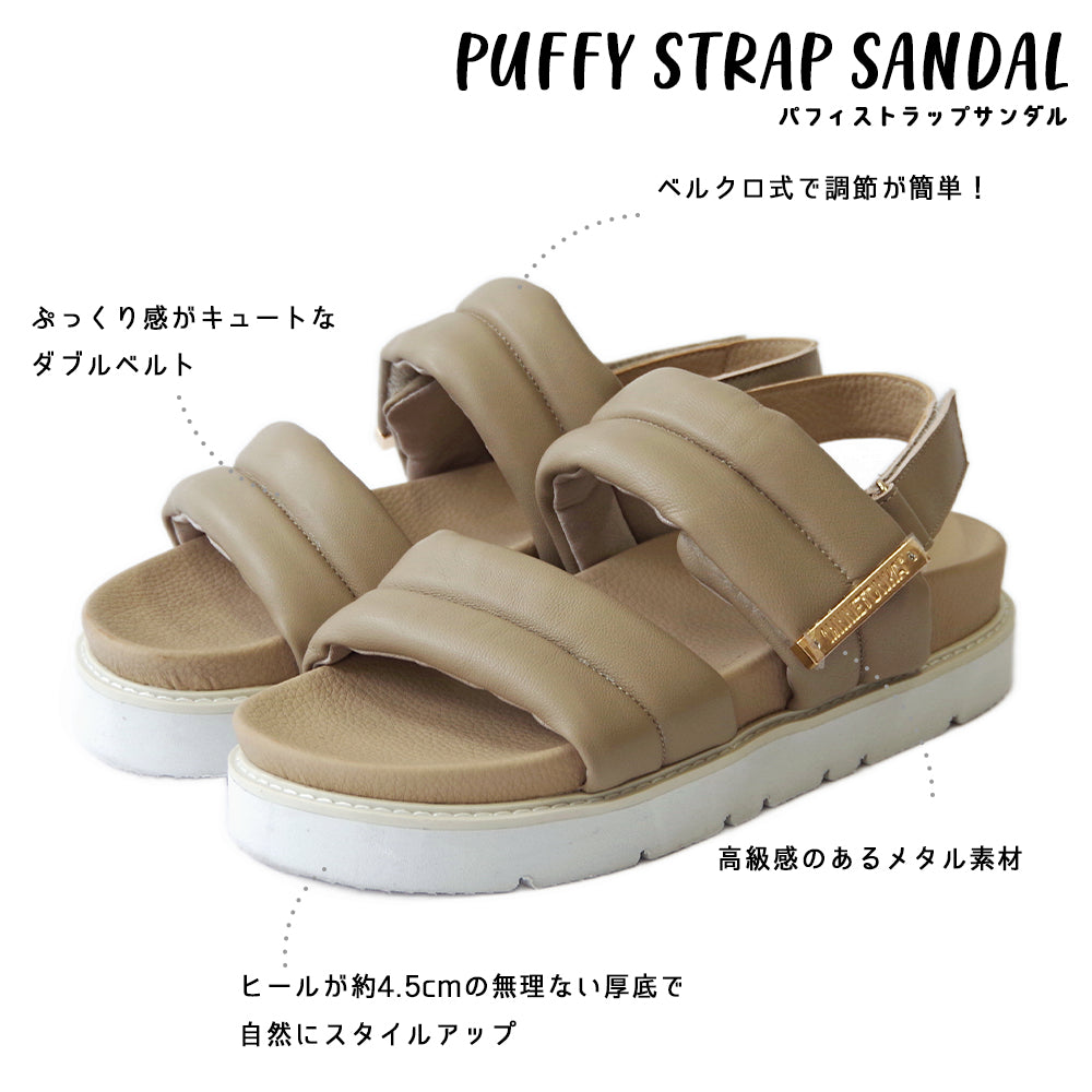 【特典付き】【MINNETONKA ミネトンカ】正規販売代理店 正規品 【25M02】 プラットフォームパフィストラップサンダル