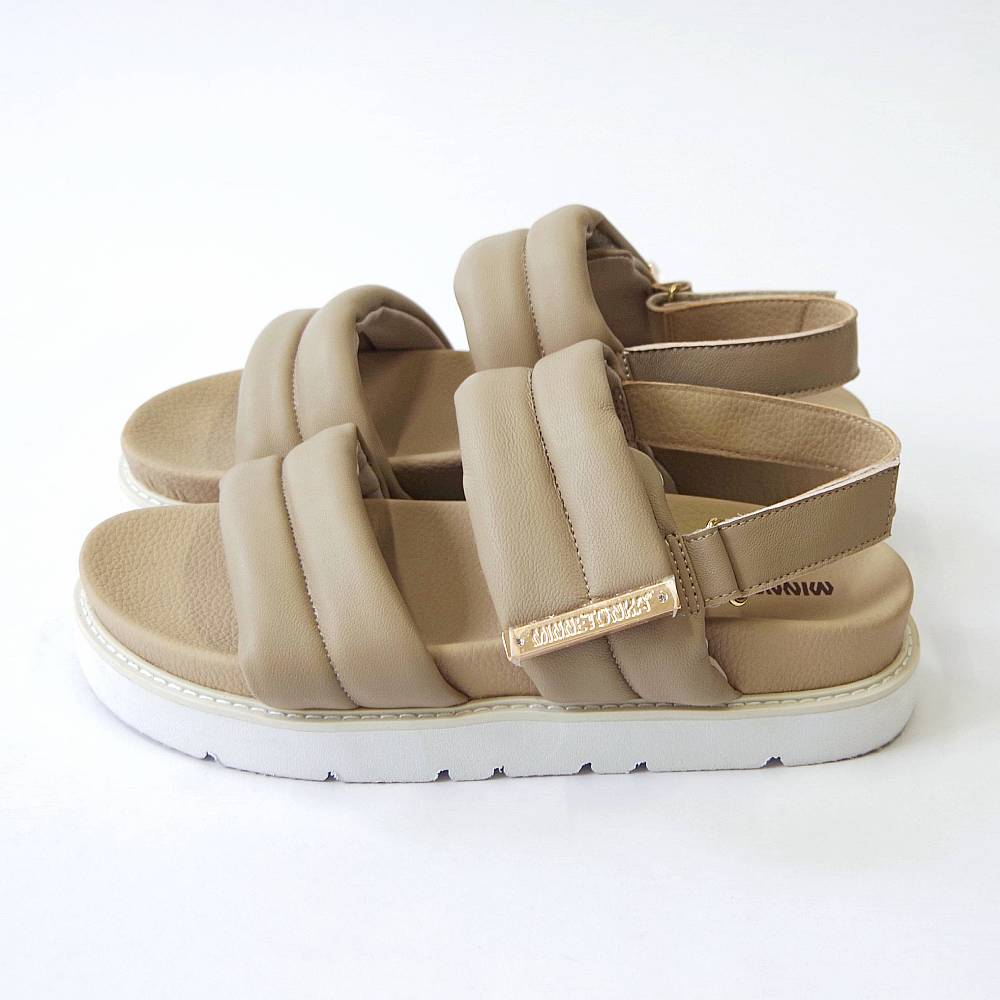 【特典付き】【MINNETONKA ミネトンカ】正規販売代理店 正規品 【25M02】 プラットフォームパフィストラップサンダル
