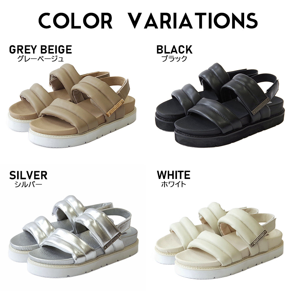 【特典付き】【MINNETONKA ミネトンカ】正規販売代理店 正規品 【25M02】 プラットフォームパフィストラップサンダル