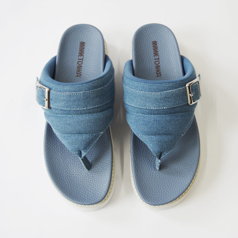 【特典付き】【MINNETONKA ミネトンカ】正規販売代理店 正規品 【25M03】 プラットフォームパフィトングサンダル