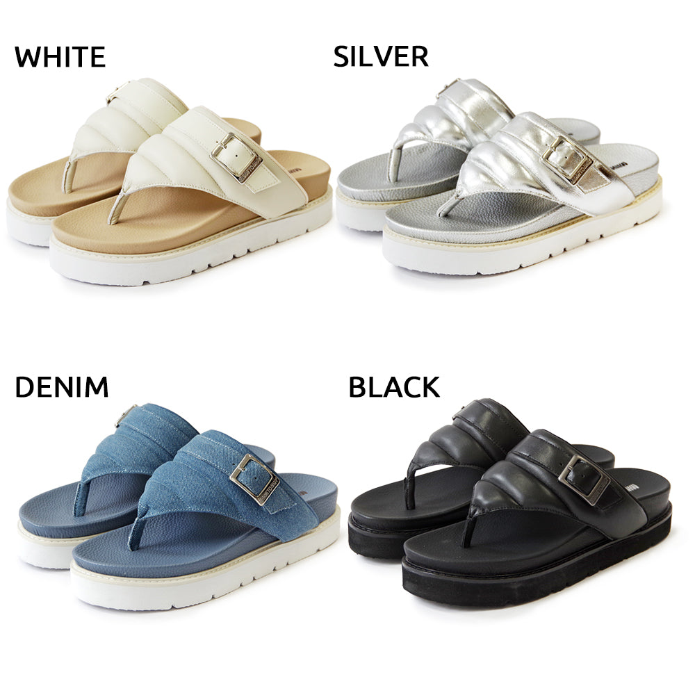 【特典付き】【MINNETONKA ミネトンカ】正規販売代理店 正規品 【25M03】 プラットフォームパフィトングサンダル