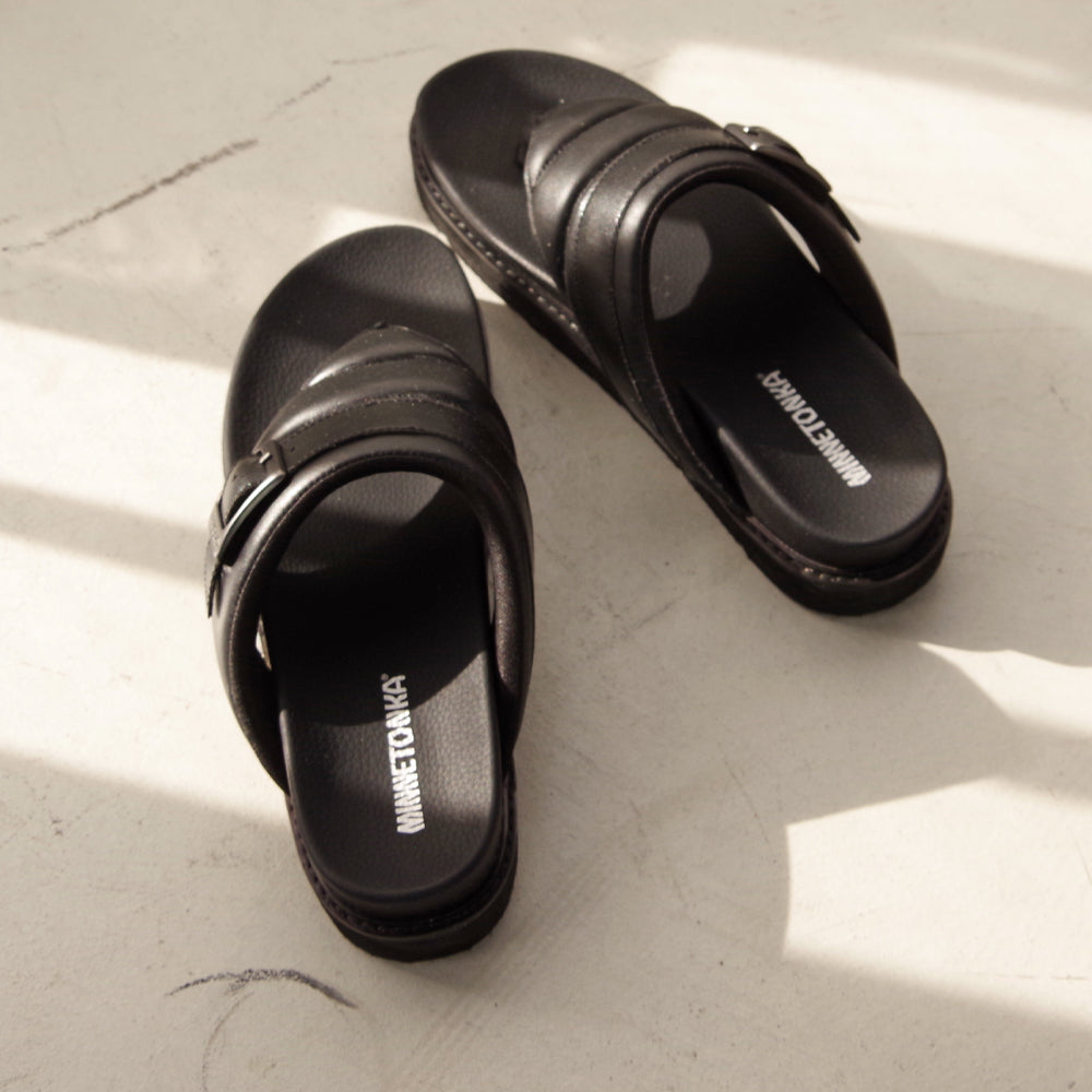 【特典付き】【MINNETONKA ミネトンカ】正規販売代理店 正規品 【25M03】 プラットフォームパフィトングサンダル