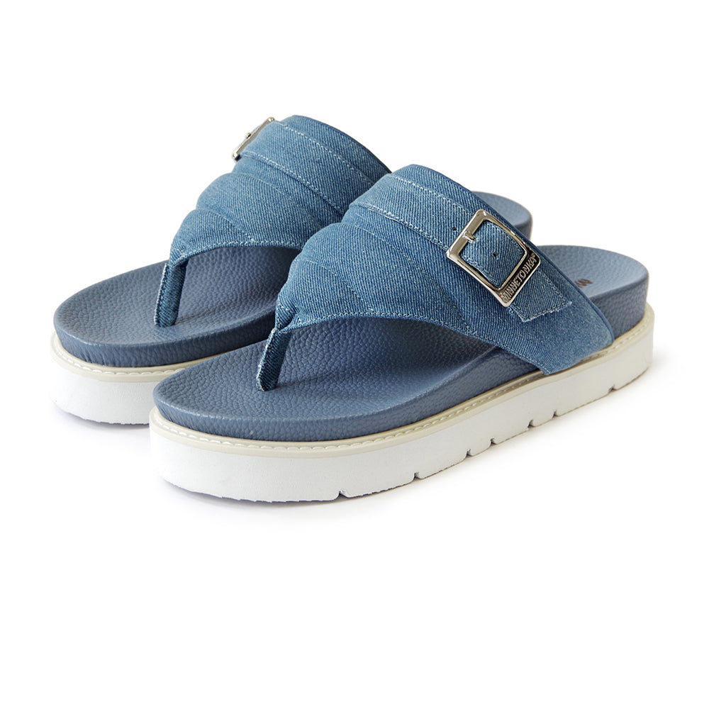 【特典付き】【MINNETONKA ミネトンカ】正規販売代理店 正規品 【25M03】 プラットフォームパフィトングサンダル