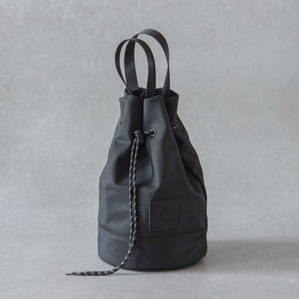 【ASFVLT アスファルト】DRAWSTRING SHOULDER BAG BLACK