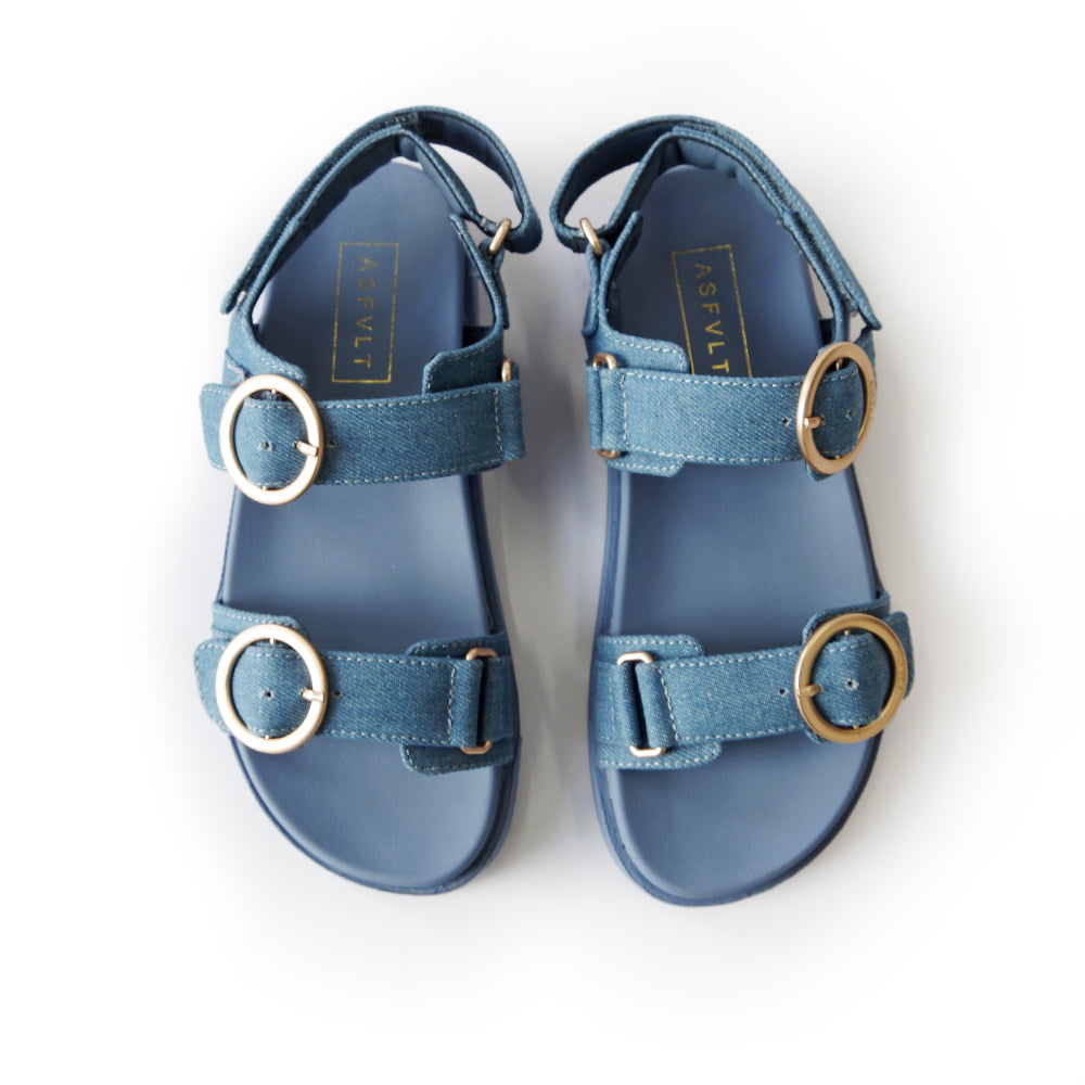 【特典付き】【ASFVLT アスファルト】【AZURA SAMDALS】DENIM【AZ005】