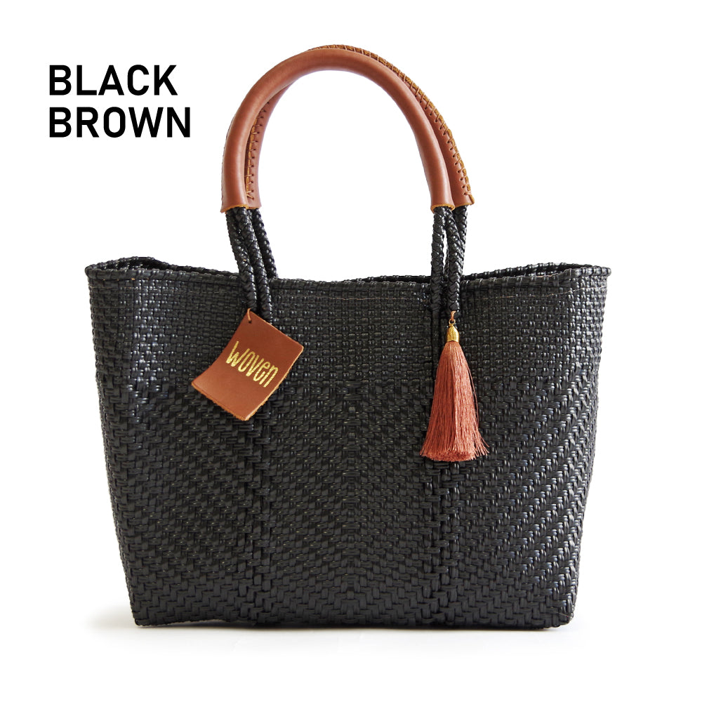 【WOVEN ウーヴン】メキシコ製 バスケットバッグ メルカドバッグ かごバッグ