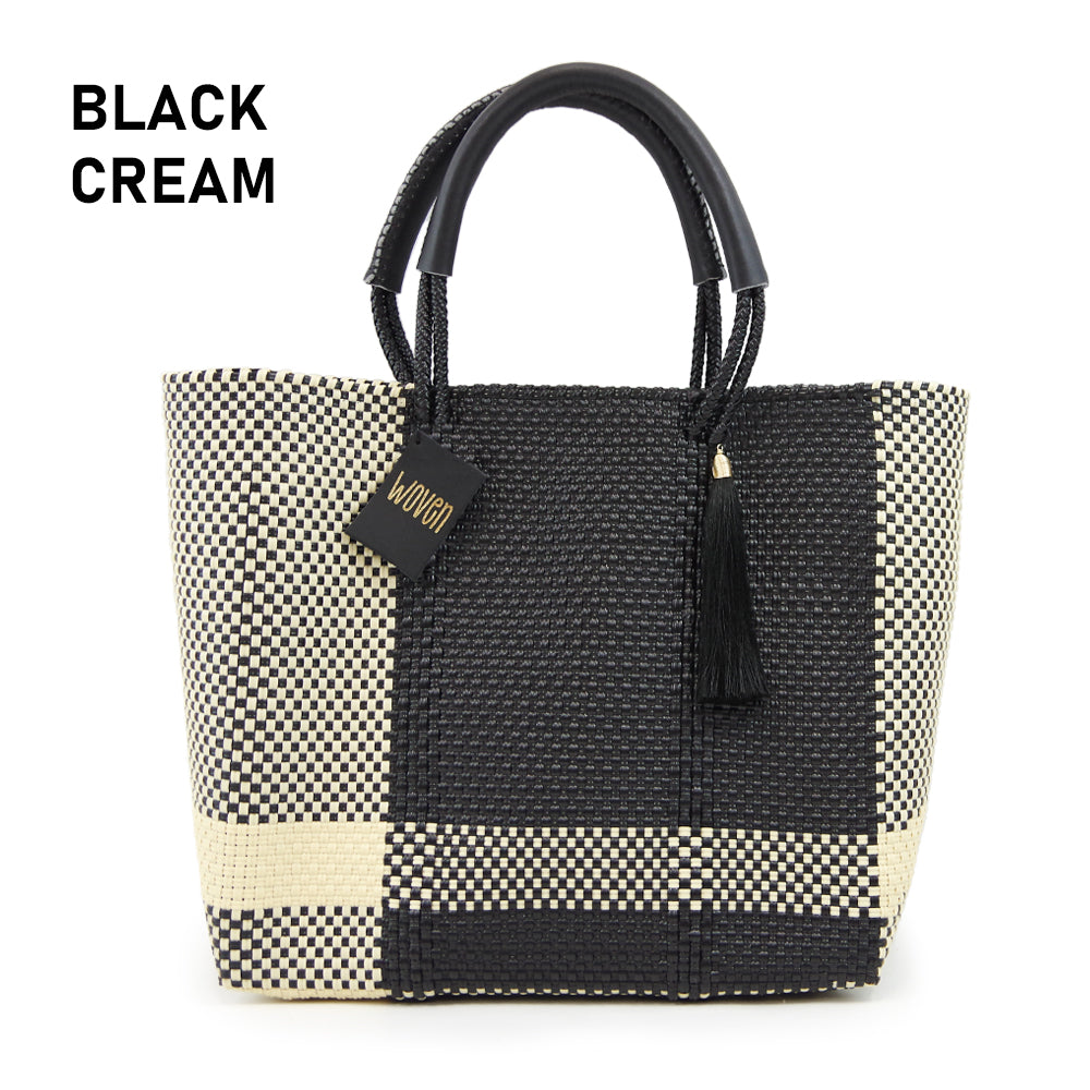 【WOVEN ウーヴン】Middle Tote ミドルトート メキシコ製 バスケットバッグ メルカドバッグ