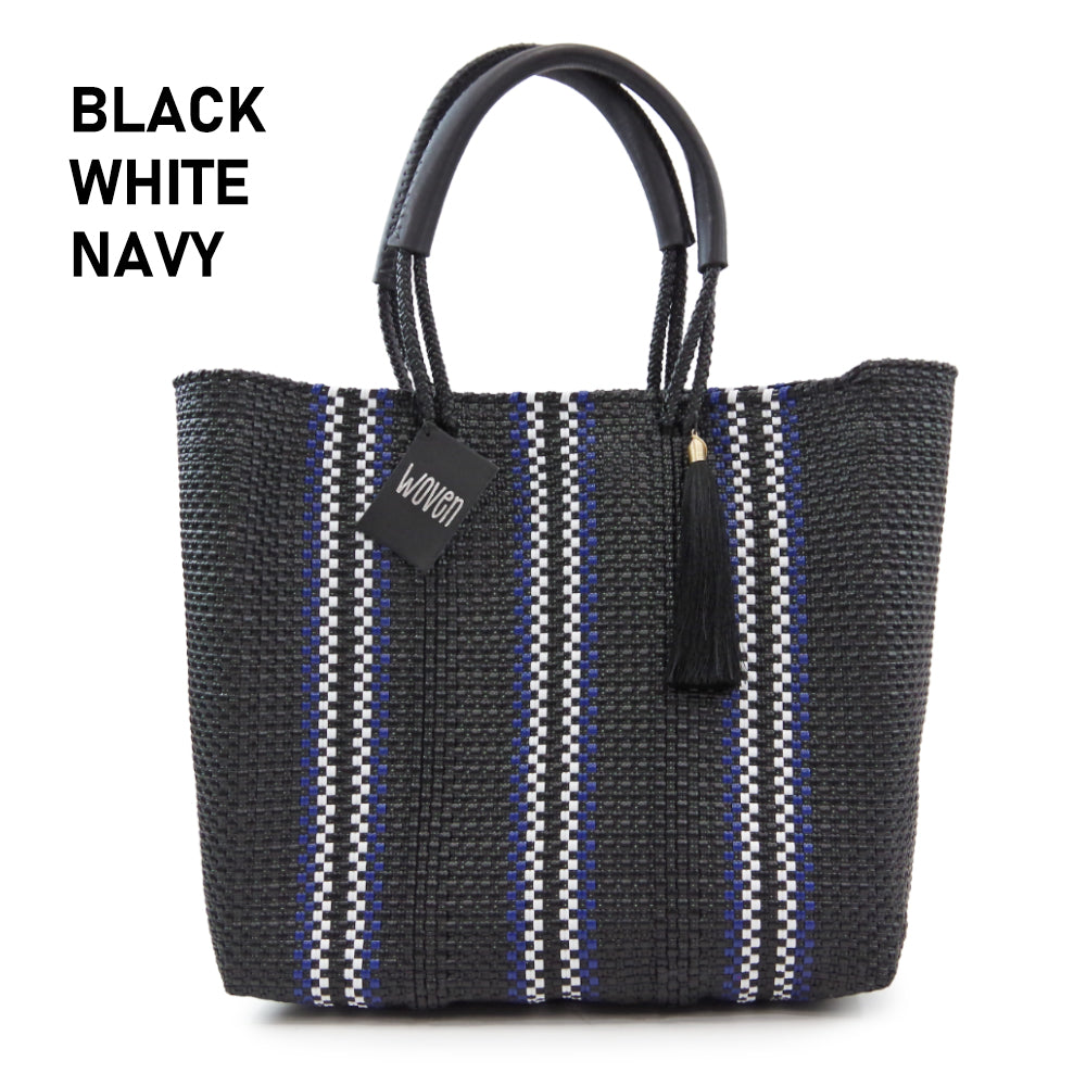 【WOVEN ウーヴン】Middle Tote ミドルトート メキシコ製 バスケットバッグ メルカドバッグ