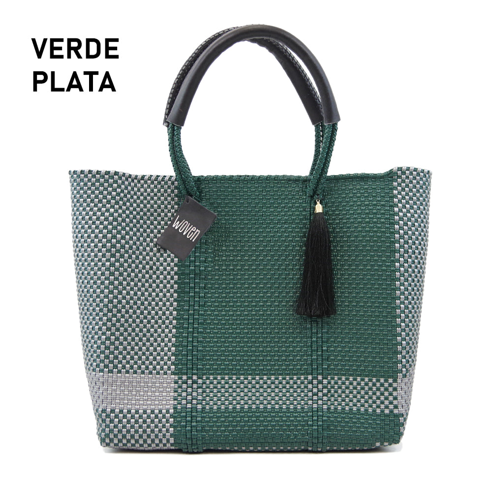 【WOVEN ウーヴン】Middle Tote ミドルトート メキシコ製 バスケットバッグ メルカドバッグ