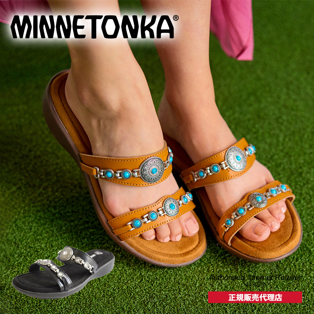 【特典付き】【MINNETONKA ミネトンカ】 BRENN ブレン【509001 509203】ジューサンダル スライドサンダル