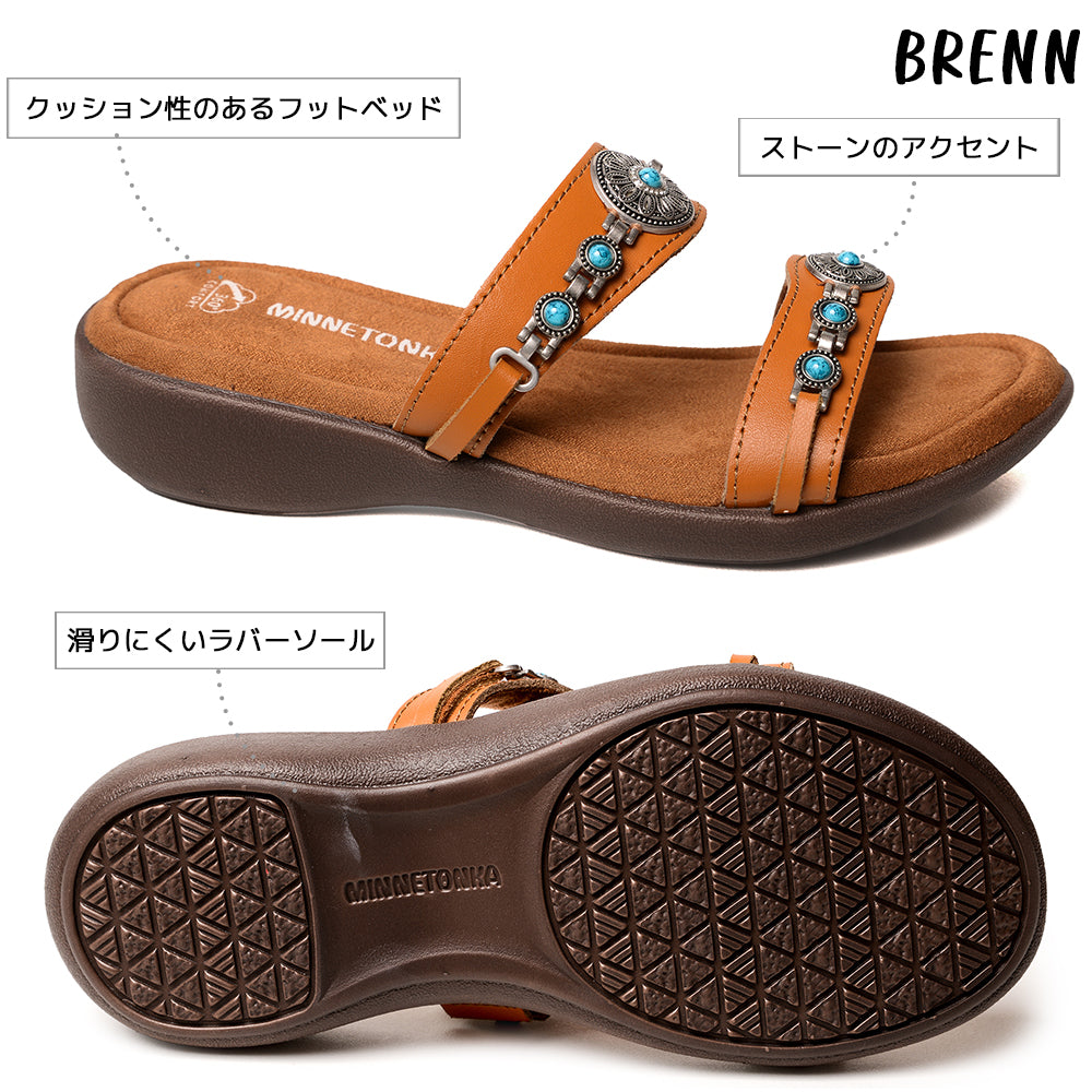 【特典付き】【MINNETONKA ミネトンカ】 BRENN ブレン【509001 509203】ジューサンダル スライドサンダル