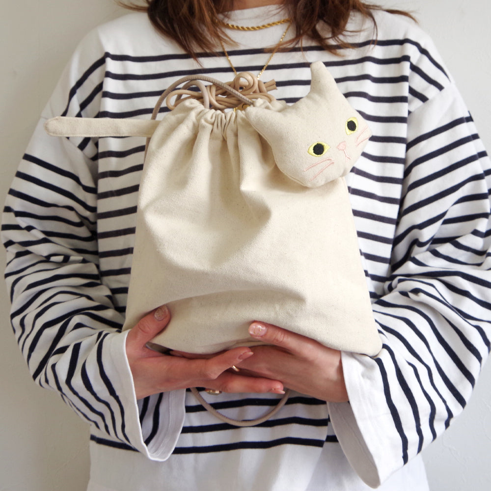 【WOVEN ウーヴン】キャンバスネコ2wayバッグ【CANVAS NEKO 2WAY BAG】