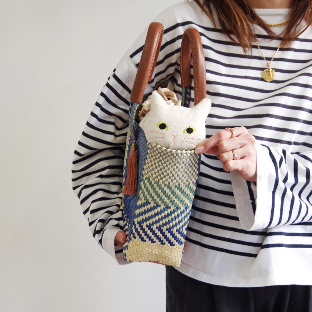 【WOVEN ウーヴン】キャンバスネコ2wayバッグ【CANVAS NEKO 2WAY BAG】
