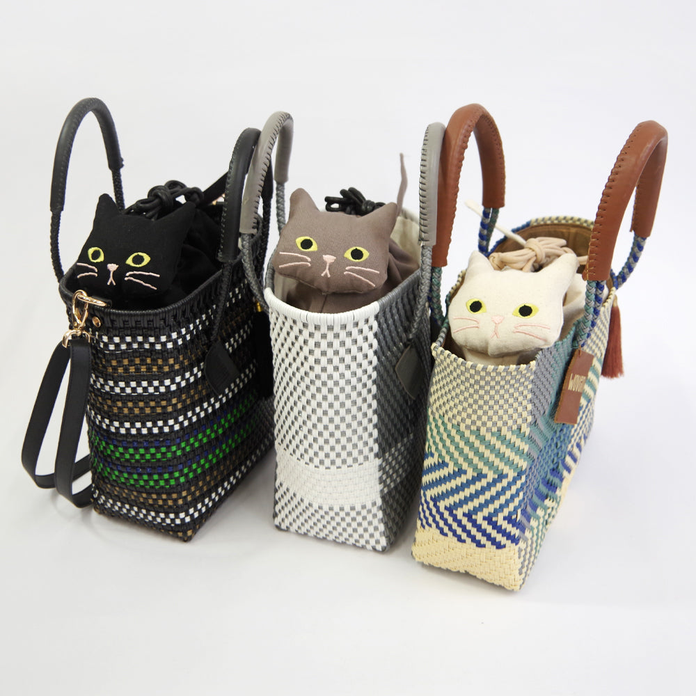 【WOVEN ウーヴン】キャンバスネコ2wayバッグ【CANVAS NEKO 2WAY BAG】