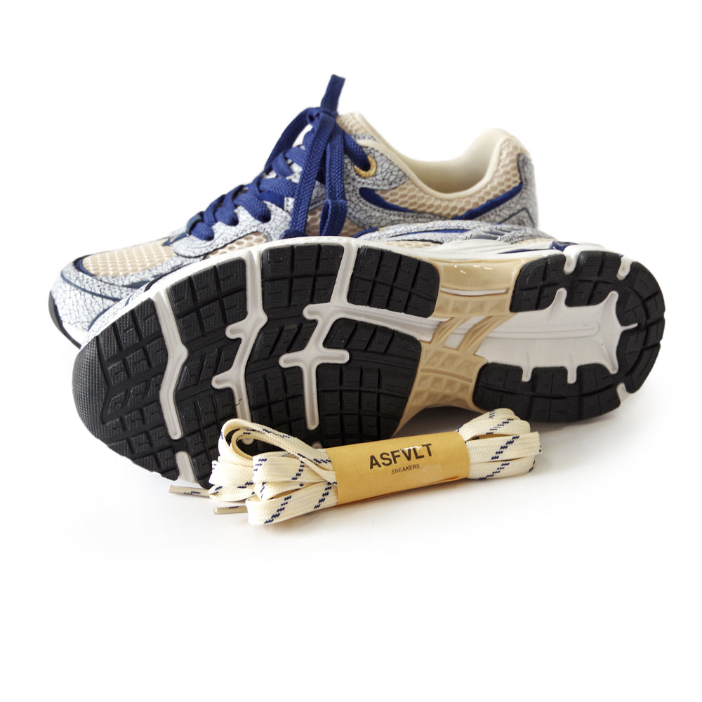 【ASFVLT アスファルト】【CITY RUN】WHITE NAVY CRAKED【CR015】