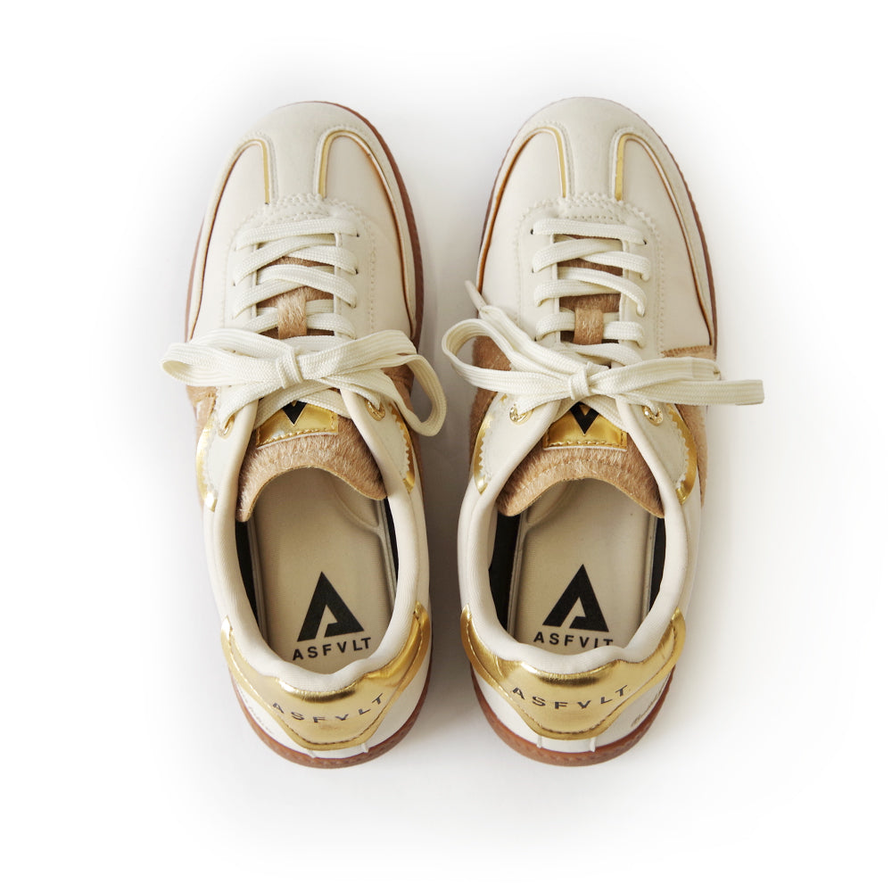 【特典付き】【ASFVLT アスファルト】【ELITE CLASSIC】TAN BEIGE PONY HAIR GOLD【ELC009】