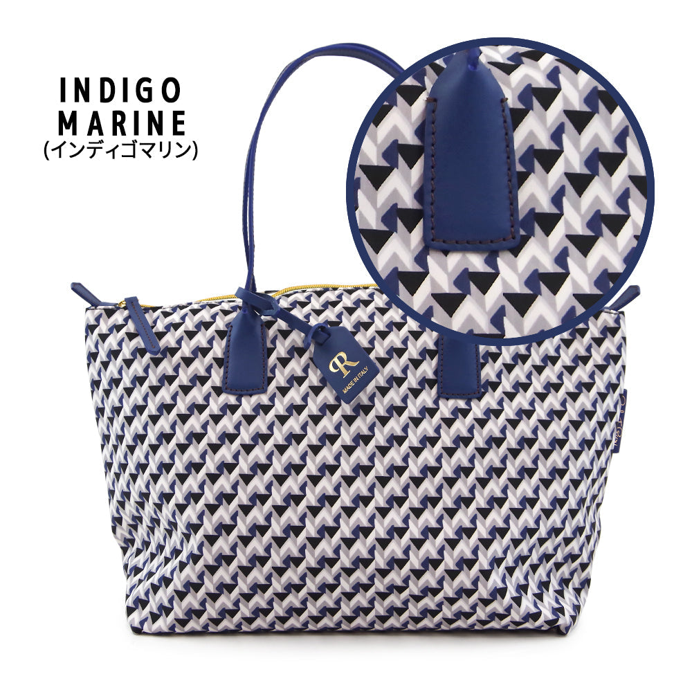 【ROBERTA PIERI ロベルタピエリ】イタリア製 【LT】KAGO カゴ LARGE TOTE ラージトート トートバッグ 撥水加工 ファスナー