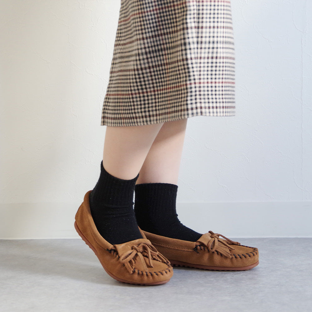 【MINNETONKA ミネトンカ】正規販売代理店 正規品キルティースウェードモカシン シューズ