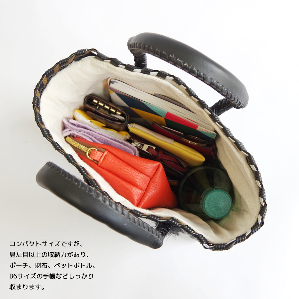 【WOVEN ウーヴン】ミニトートバッグ メキシコ製 バスケットバッグ メルカドバッグ