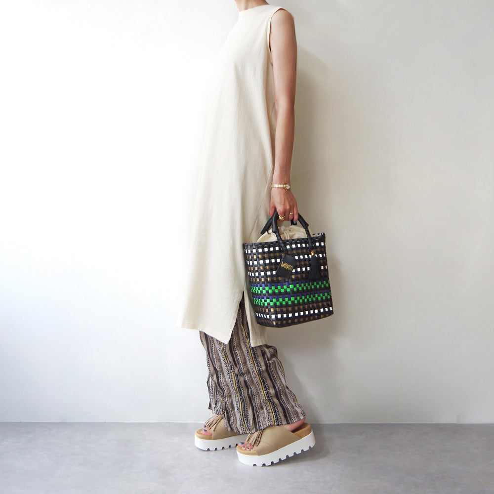 【WOVEN ウーヴン】ミニトートバッグ メキシコ製 バスケットバッグ メルカドバッグ