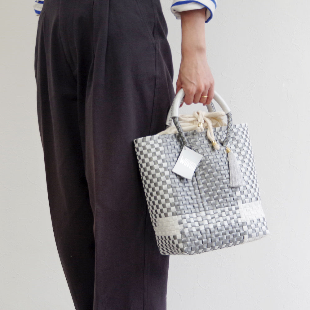 【WOVEN ウーヴン】ミニトートバッグ メキシコ製 バスケットバッグ メルカドバッグ