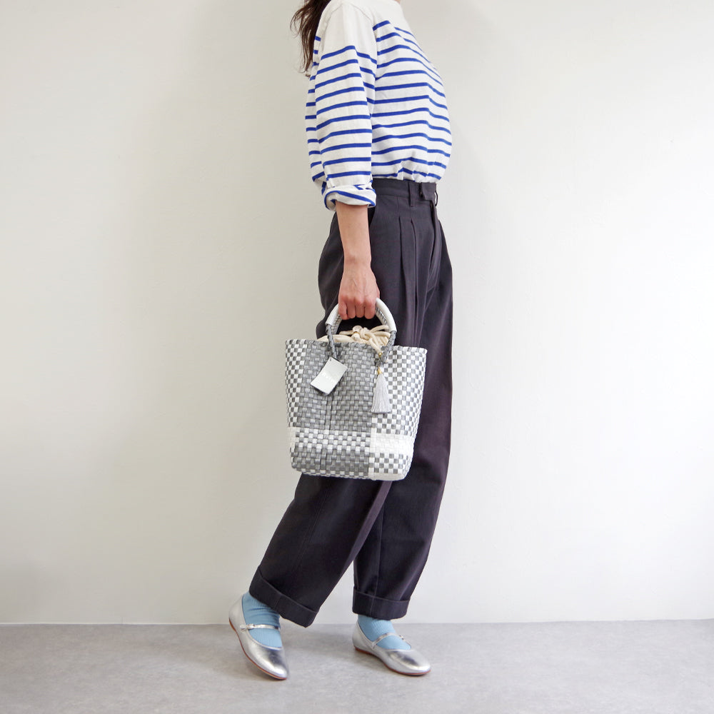 【WOVEN ウーヴン】ミニトートバッグ メキシコ製 バスケットバッグ メルカドバッグ