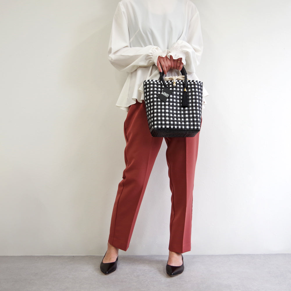 【WOVEN ウーヴン】ミニトートバッグ メキシコ製 バスケットバッグ メルカドバッグ