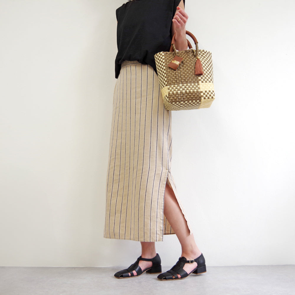 【WOVEN ウーヴン】ミニトートバッグ メキシコ製 バスケットバッグ メルカドバッグ