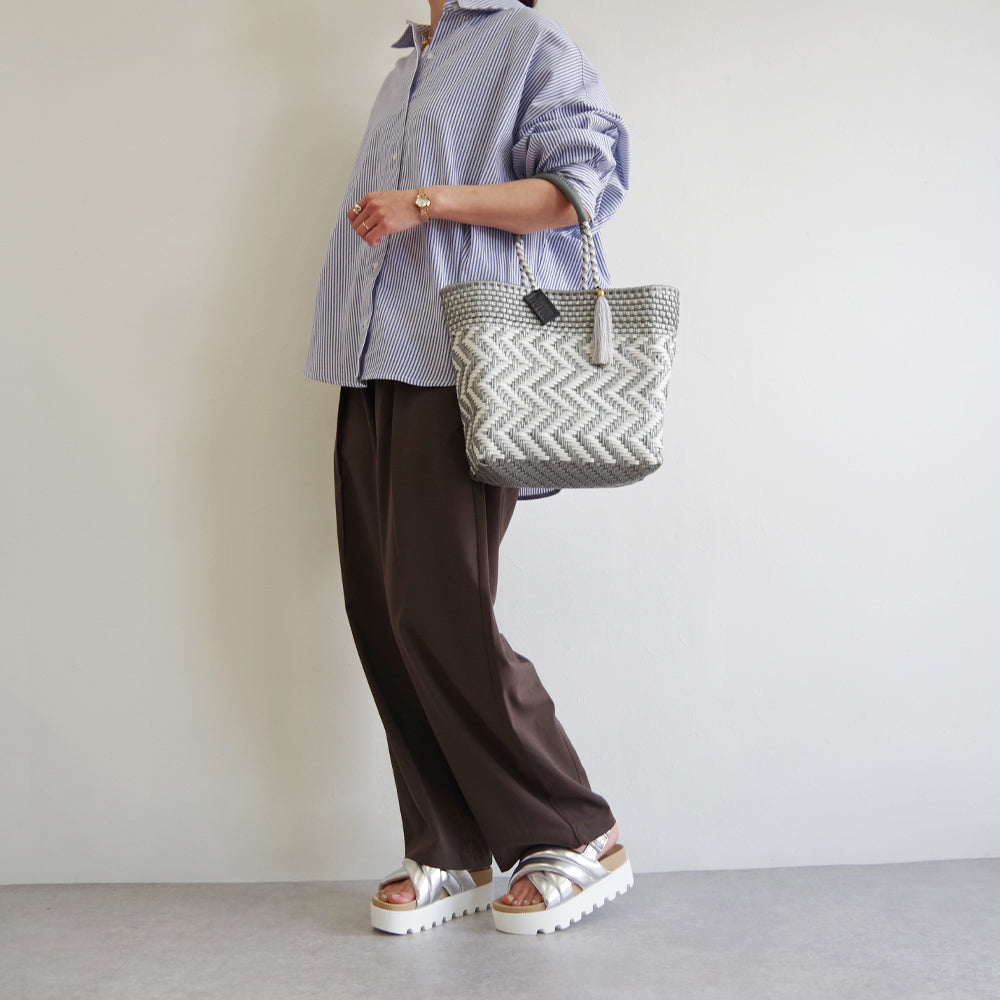 【WOVEN ウーヴン】メルカドバッグ スモール 【MERCADO BAG SMALL】 メキシコ製 カゴバッグ