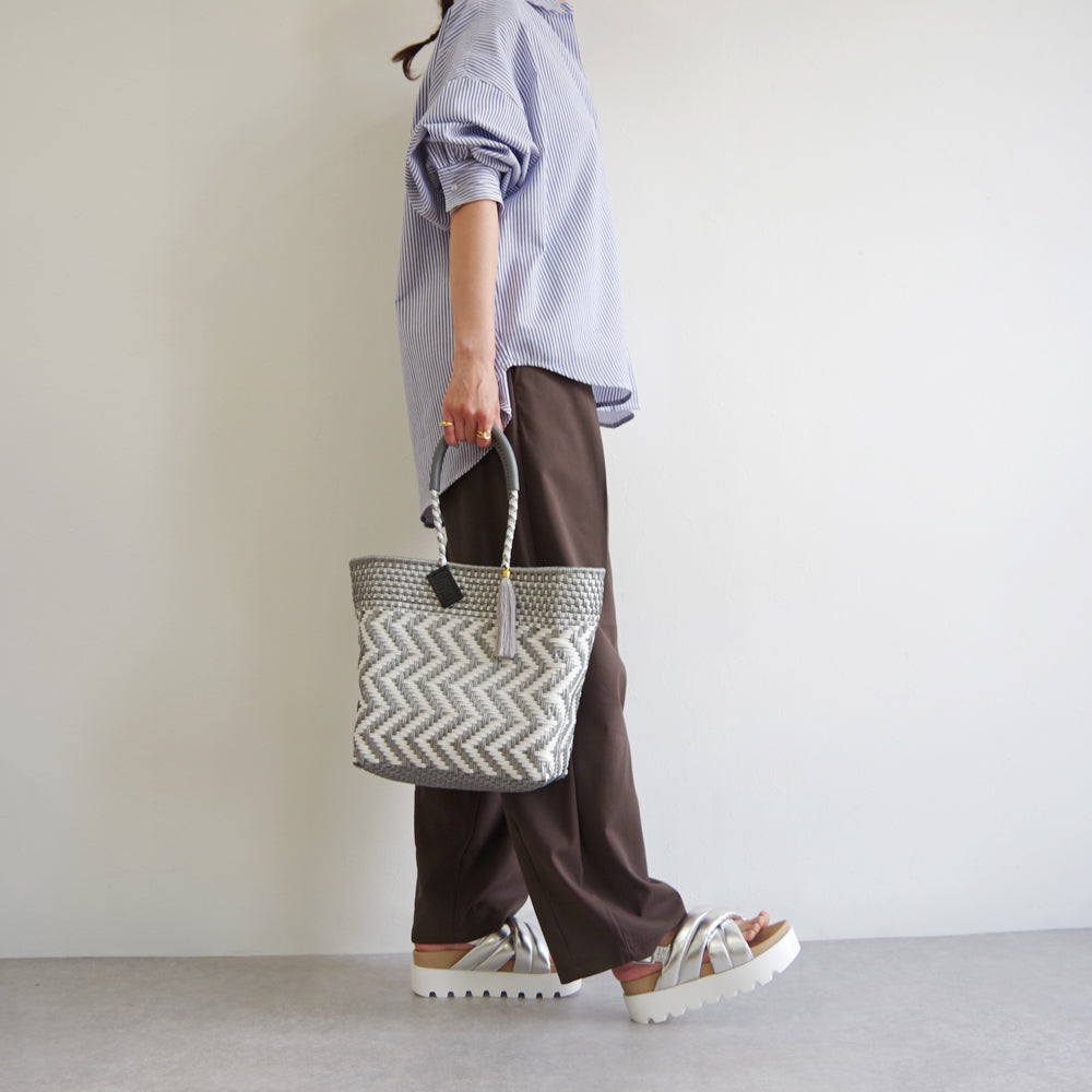 【WOVEN ウーヴン】メルカドバッグ スモール 【MERCADO BAG SMALL】 メキシコ製 カゴバッグ