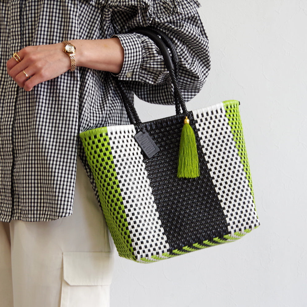 【WOVEN ウーヴン】メルカドバッグ スモール 【MERCADO BAG SMALL】 メキシコ製 カゴバッグ