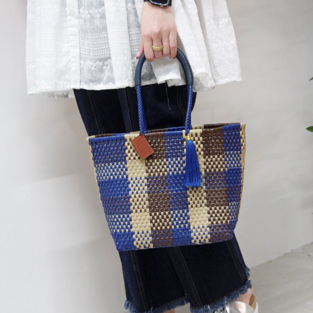【WOVEN ウーヴン】メルカドバッグ スモール 【MERCADO BAG SMALL】 メキシコ製 カゴバッグ