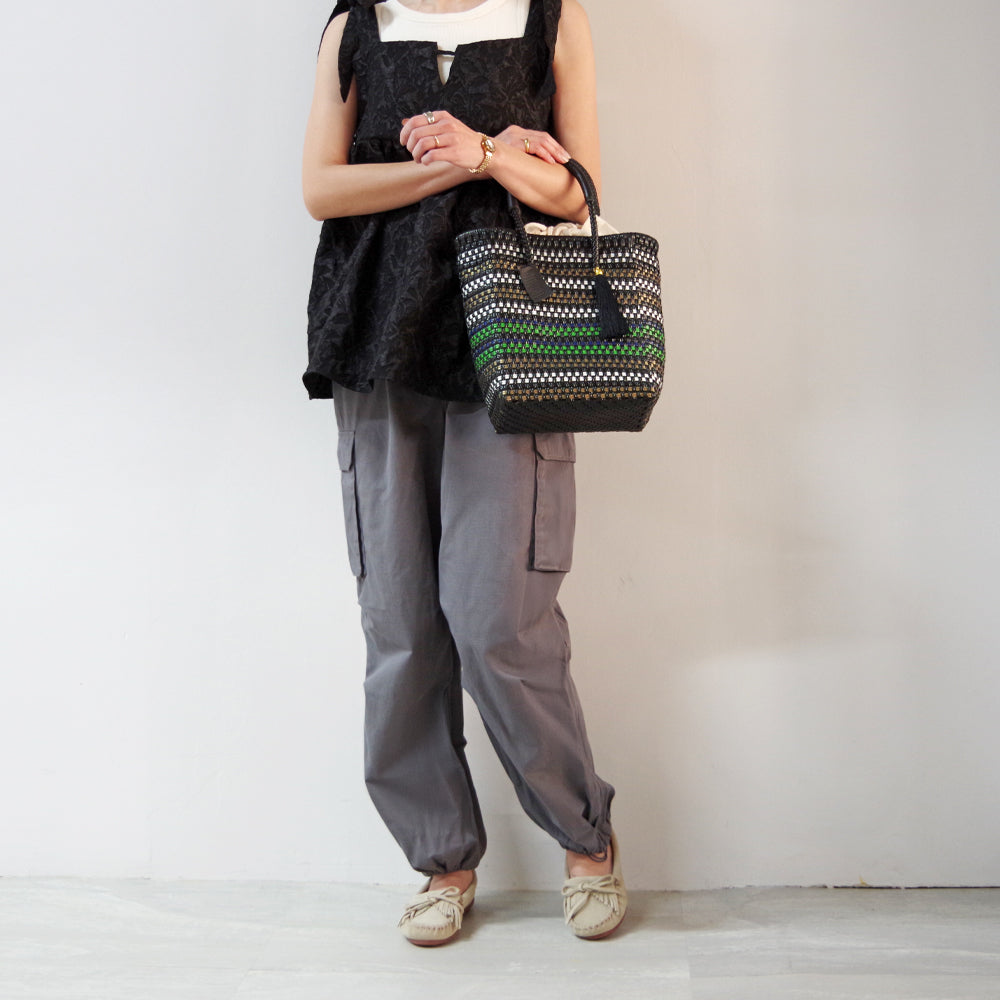 【WOVEN ウーヴン】メルカドバッグ ミニトート【MERCADO BAG MINI TOTE】 メキシコ製 カゴバッグ