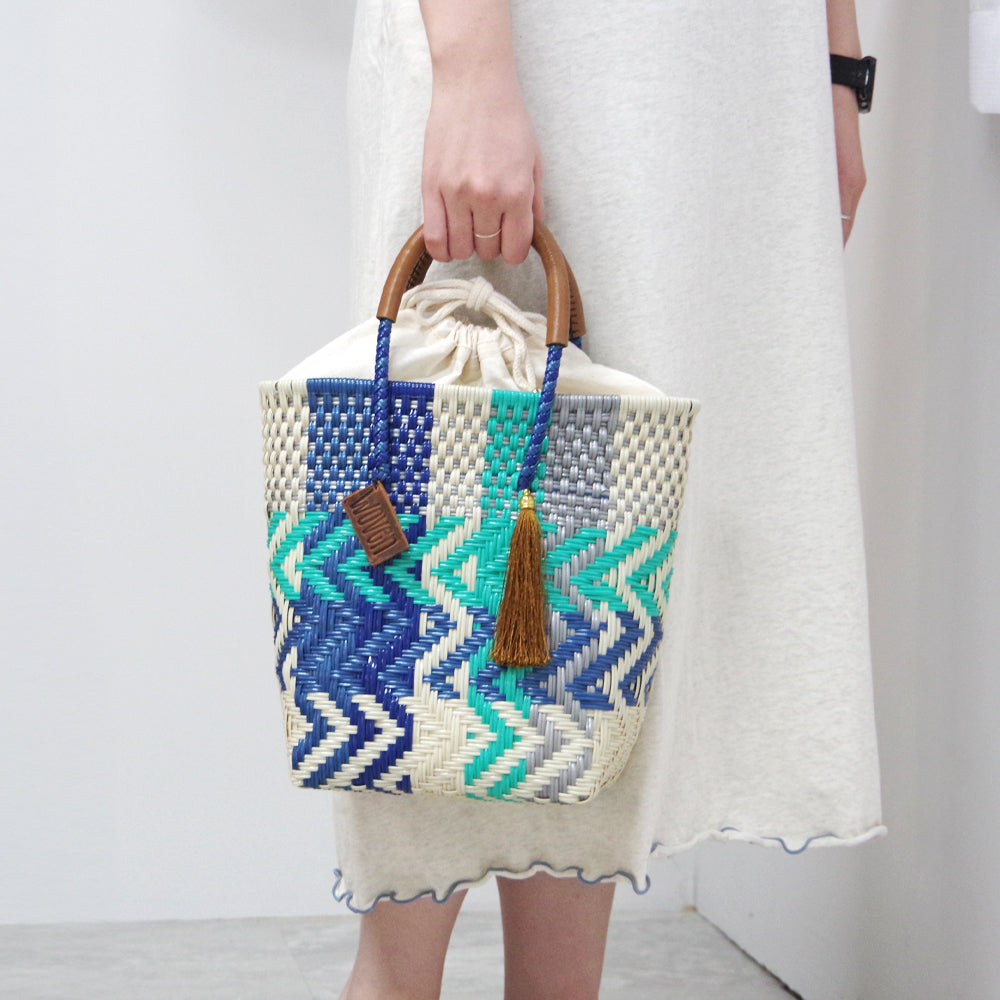 【WOVEN ウーヴン】メルカドバッグ ミニトート【MERCADO BAG MINI TOTE】 メキシコ製 カゴバッグ