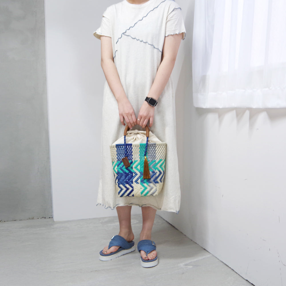 【WOVEN ウーヴン】メルカドバッグ ミニトート【MERCADO BAG MINI TOTE】 メキシコ製 カゴバッグ