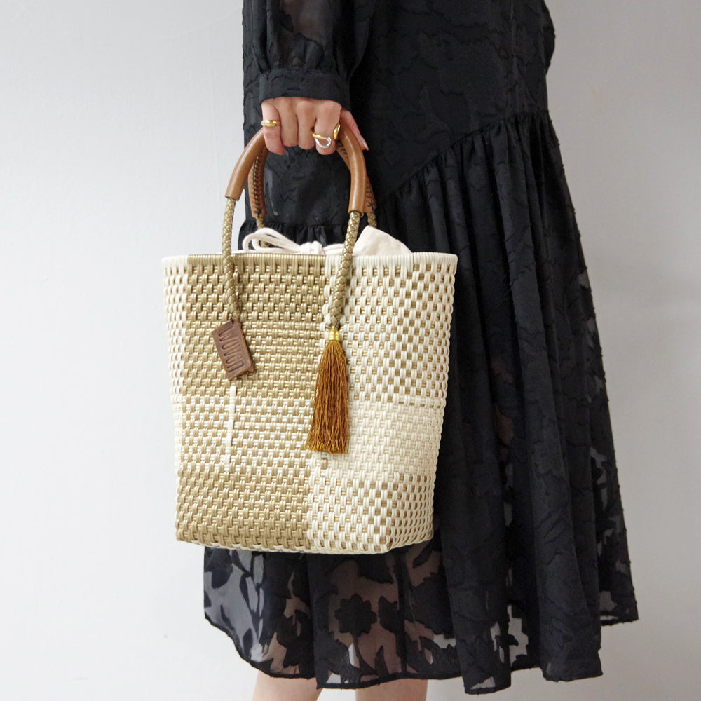 【WOVEN ウーヴン】メルカドバッグ ミニトート【MERCADO BAG MINI TOTE】 メキシコ製 カゴバッグ