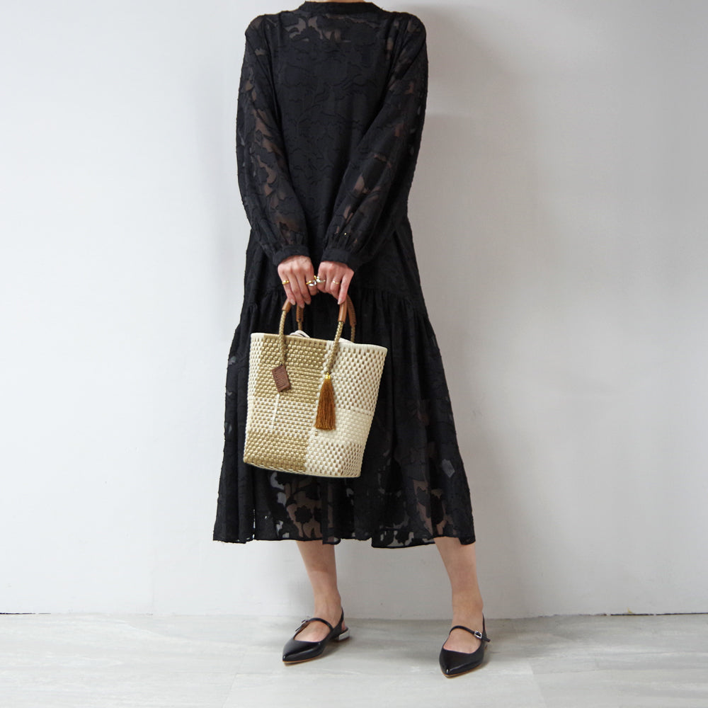 【WOVEN ウーヴン】メルカドバッグ ミニトート【MERCADO BAG MINI TOTE】 メキシコ製 カゴバッグ