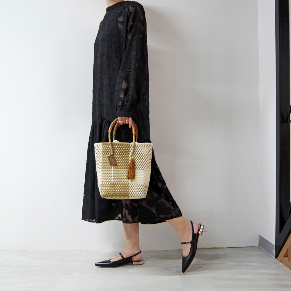 【WOVEN ウーヴン】メルカドバッグ ミニトート【MERCADO BAG MINI TOTE】 メキシコ製 カゴバッグ