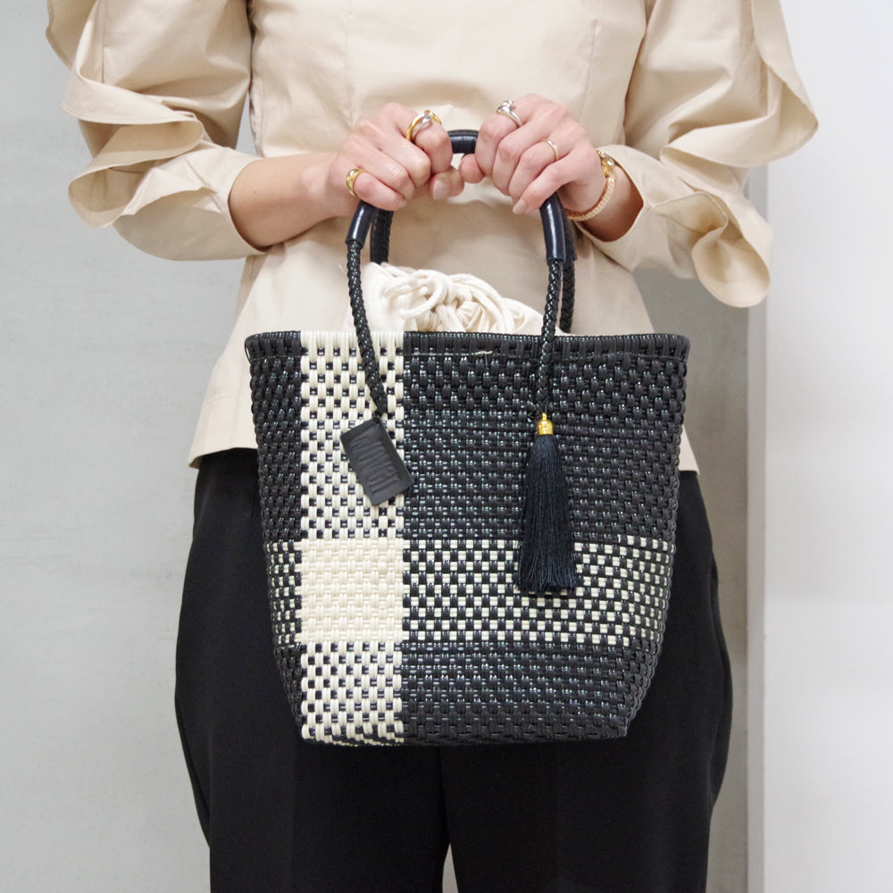 【WOVEN ウーヴン】メルカドバッグ ミニトート【MERCADO BAG MINI TOTE】 メキシコ製 カゴバッグ