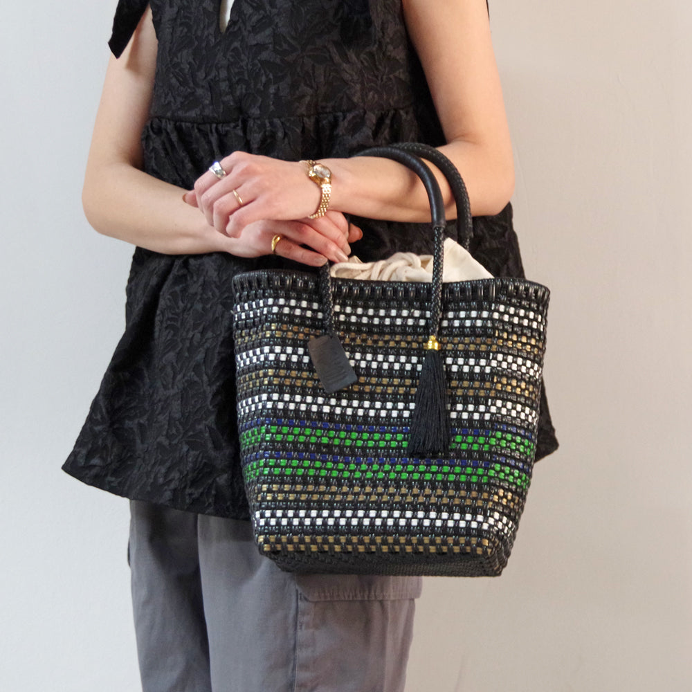 【WOVEN ウーヴン】メルカドバッグ ミニトート【MERCADO BAG MINI TOTE】 メキシコ製 カゴバッグ