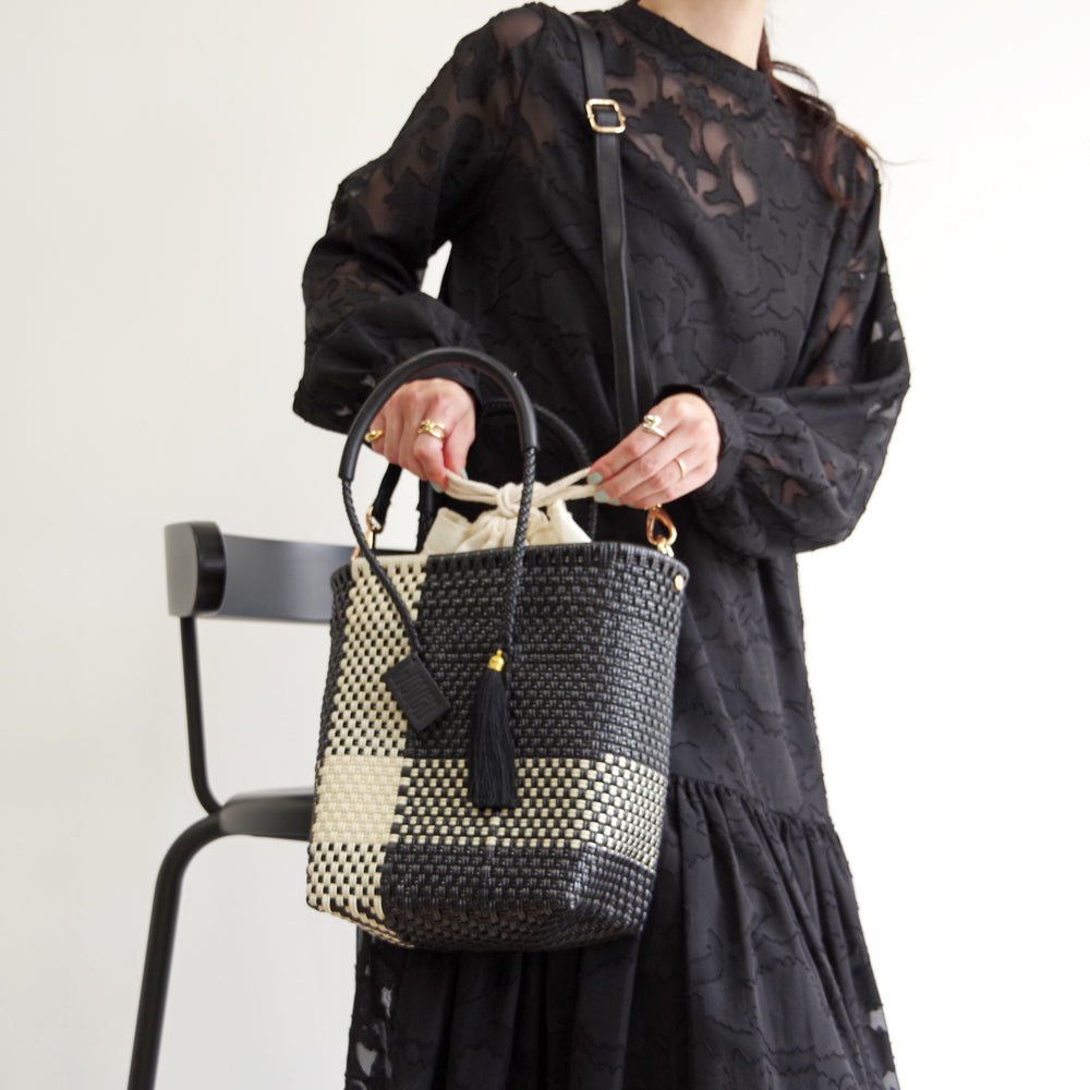 【WOVEN ウーヴン】Petite Shoulder Tote プティショルダートート メルカドバッグ ミニショルダートート メキシコ製 カゴバッグ ショルダーバッグ