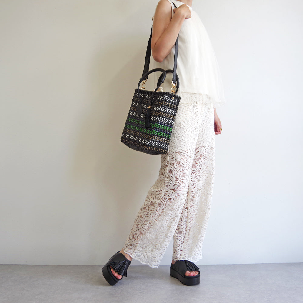 【WOVEN ウーヴン】Petite Shoulder Tote プティショルダートート メルカドバッグ ミニショルダートート メキシコ製 カゴバッグ ショルダーバッグ